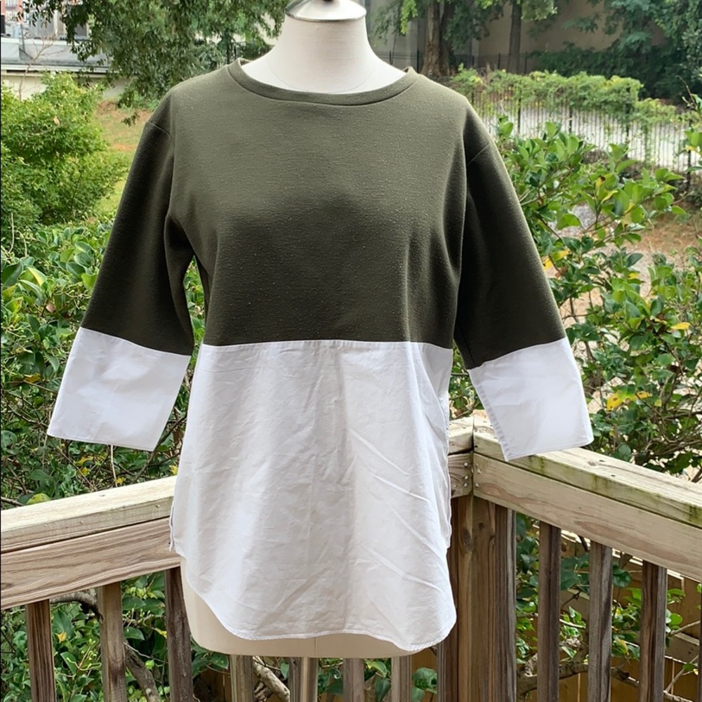 COS Cotton Color Block Top